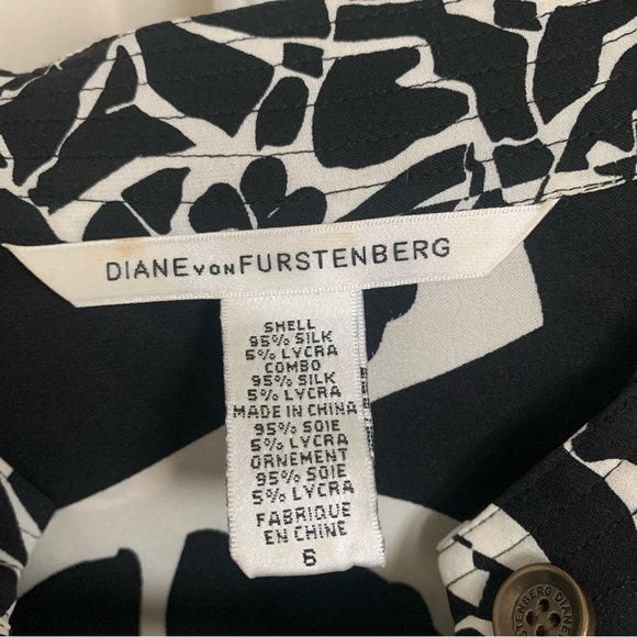 Diana Von Furstenberg Knee Length Dress, Size 6 - Picture 5 of 10